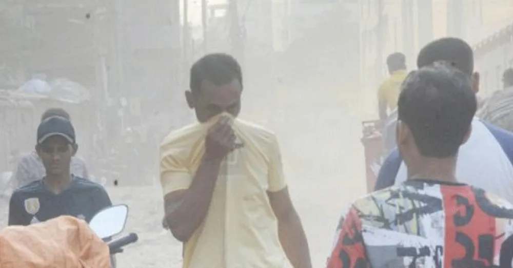 Even today the air in dhaka is very unhealthy