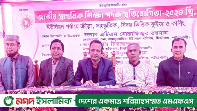 মির্জাগঞ্জে জাতীয় প্রাথমিক শিক্ষা পদক প্রতিযোগিতা | স্কুল নিউজ 