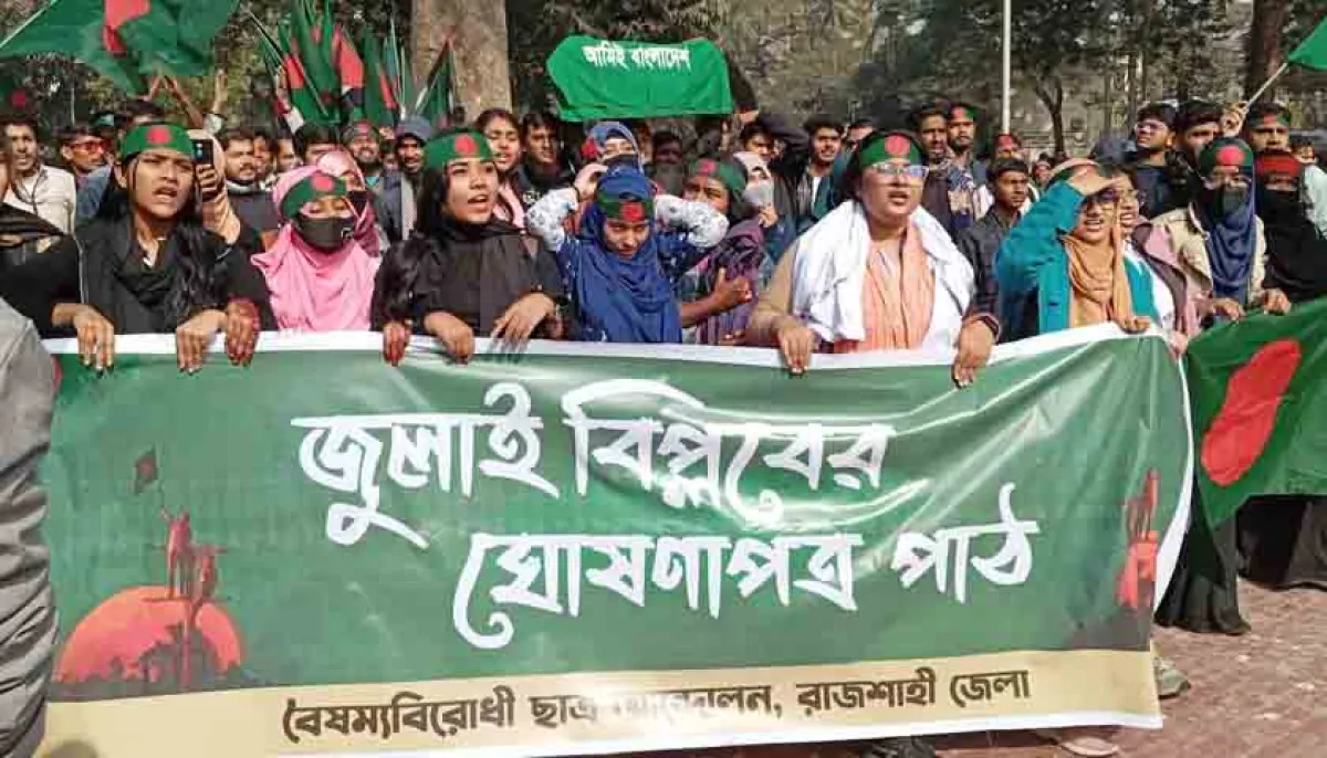 March for unity students gathering at shaheed minar