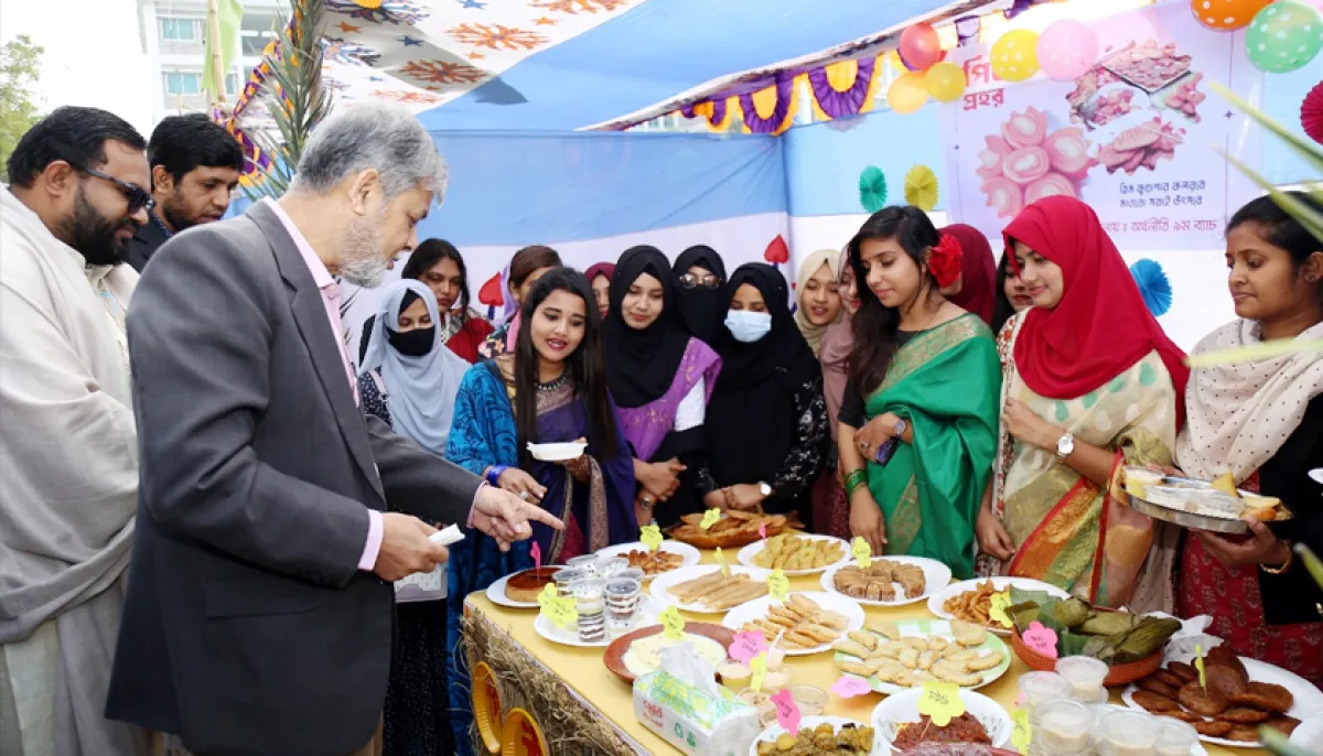 Pitha festival organized by mbstu economics department