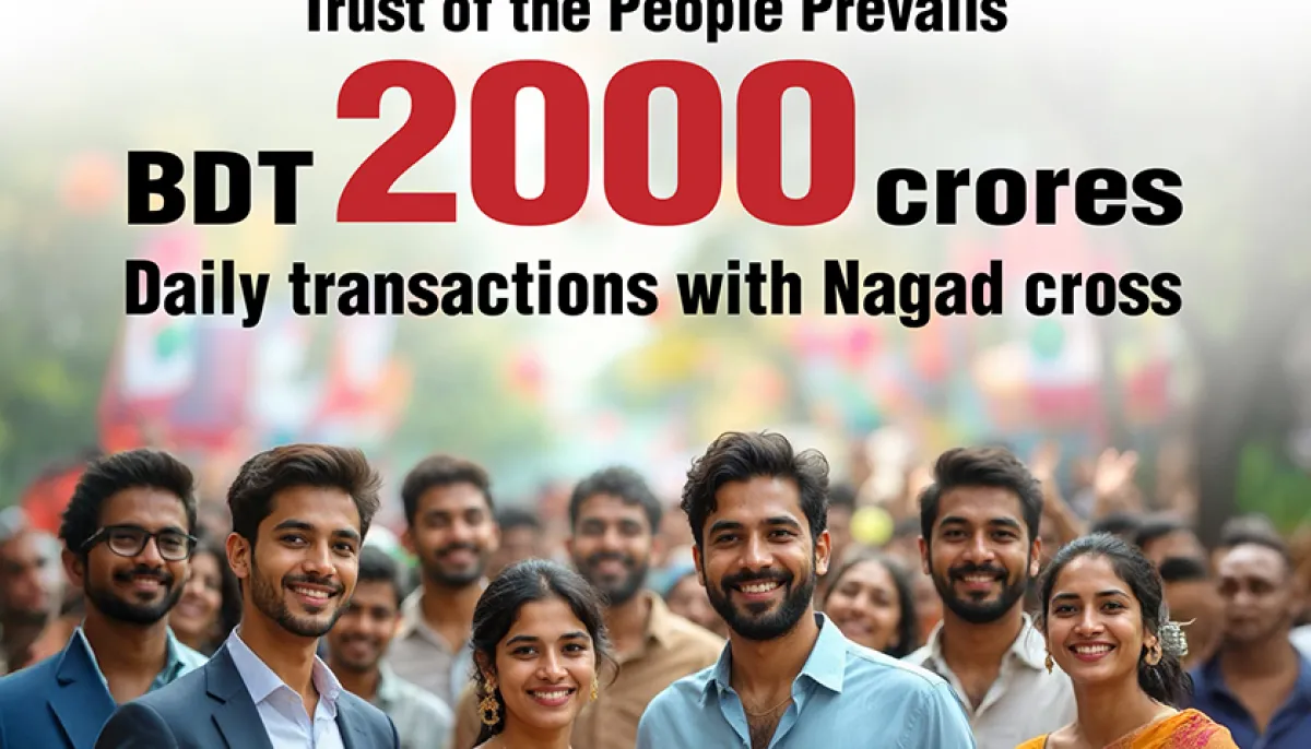 Nagads daily transactions reach tk 2000cr milestone