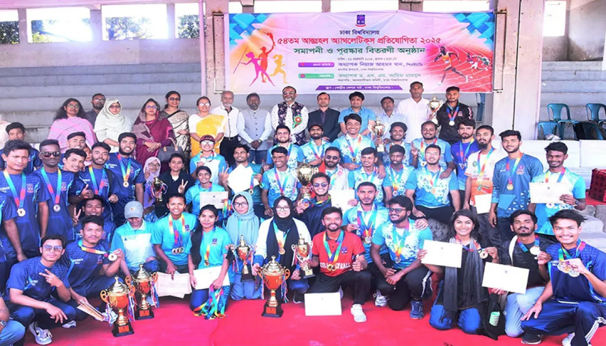 Zahurul haque and shamsun nahar are champions in du athletics competition