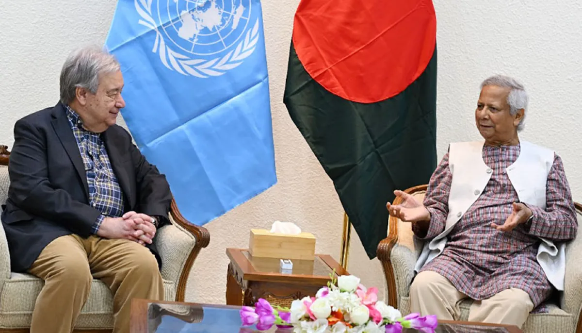 Un secretary general meets with chief advisor