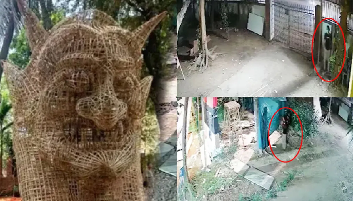 Man who set fire to a statue of the face of fascism identified
