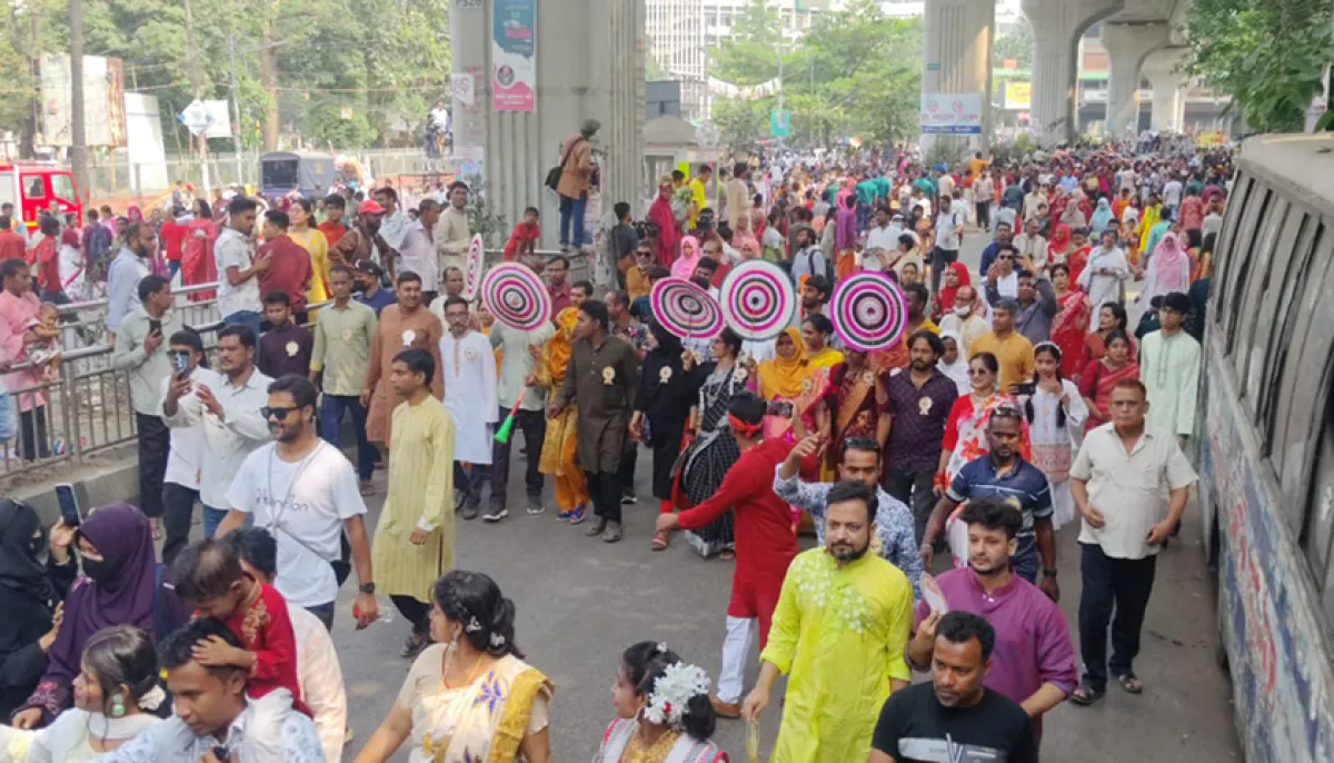 Joyful procession
