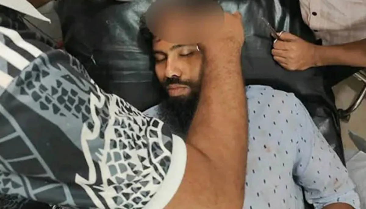 Ncp leaders head cracked after being hit with selfie stick by anti discrimination leader