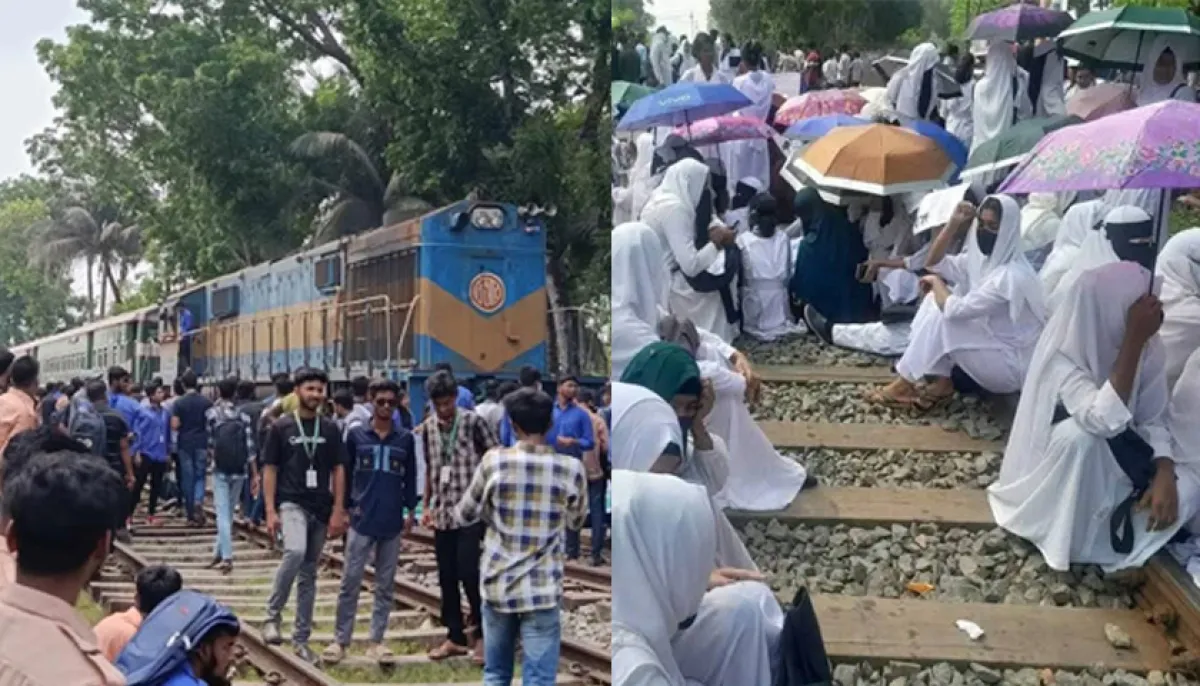 Polytechnic students block train in khulna over 6 demands