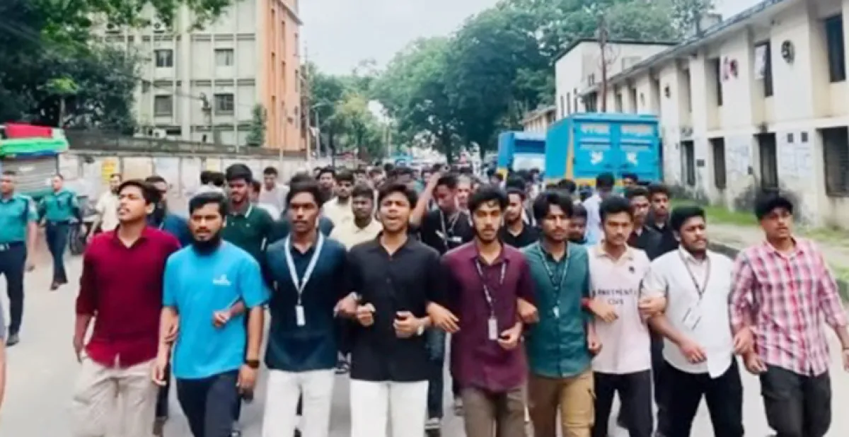 Polytechnic students protest march
