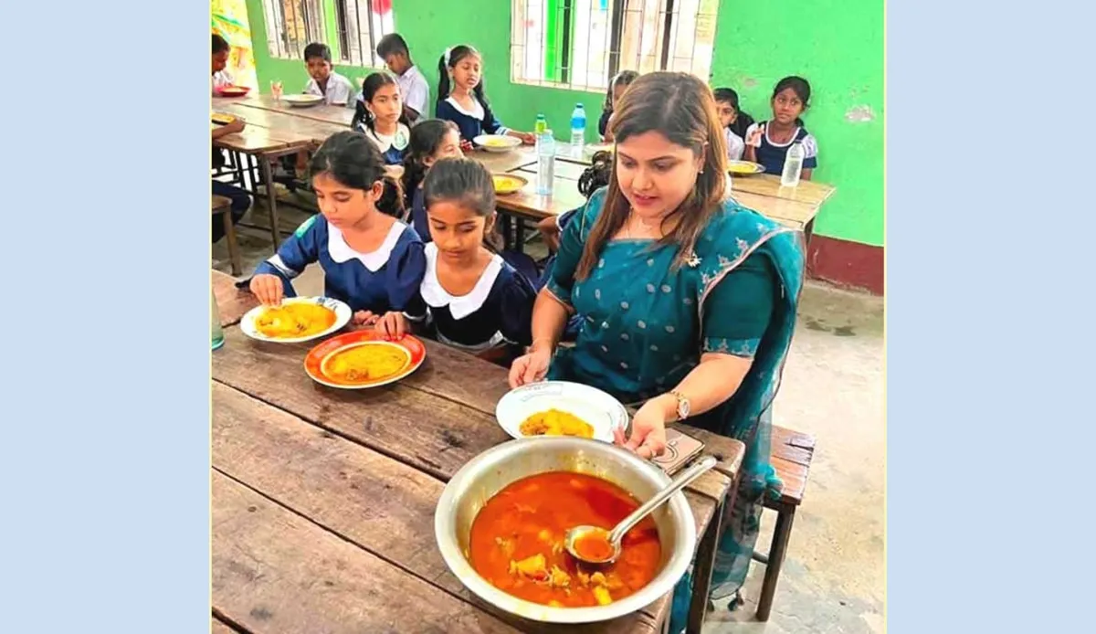 Mid day meal inaugurated in 113 schools in sonargaon