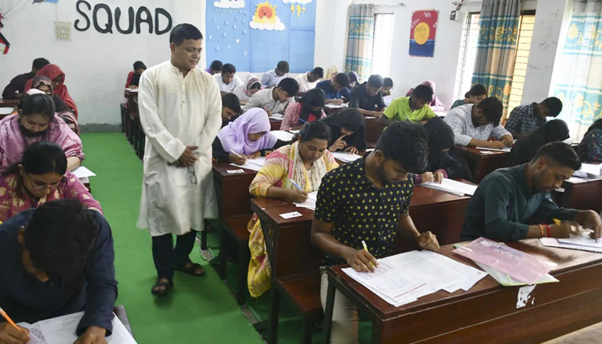 96 percent attendance in seven centers in rangpur for cluster exams