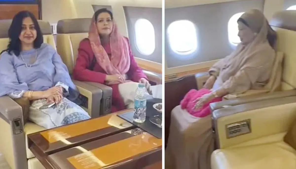 Khaleda zia on her way to dhaka from heathrow airport
