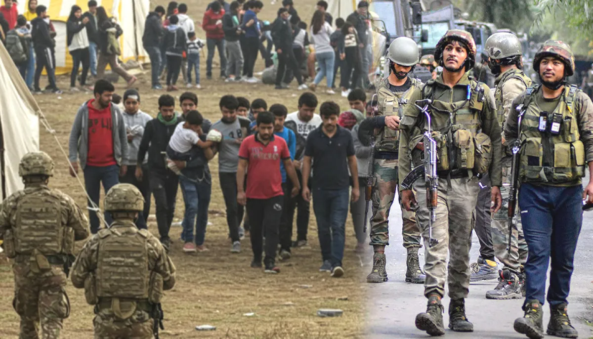 The common people of india are preparing for wartime