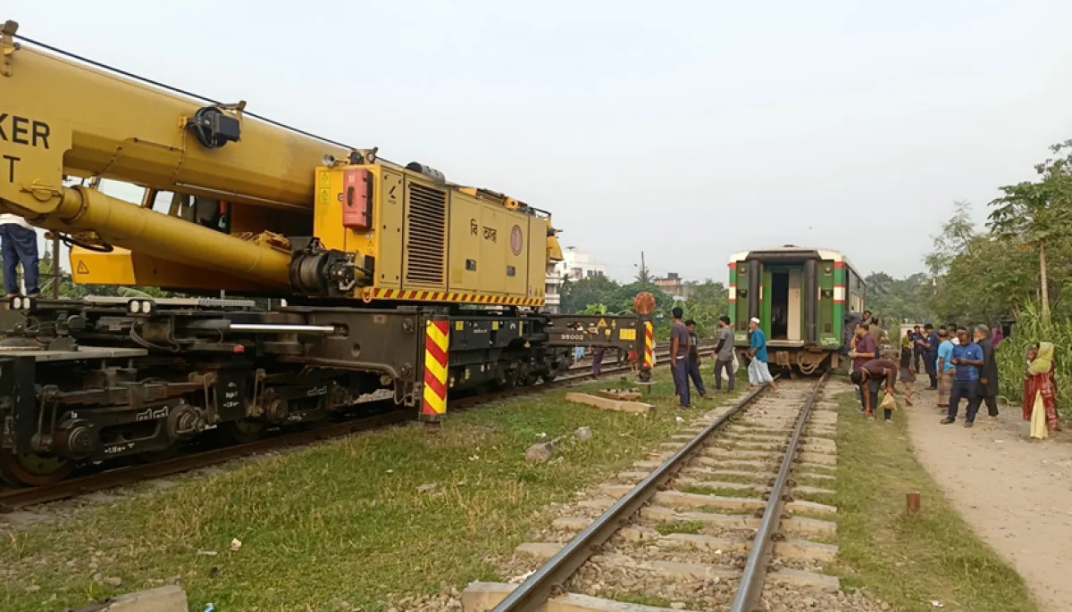 Another bogie derails at the same location within half an hour halting train services