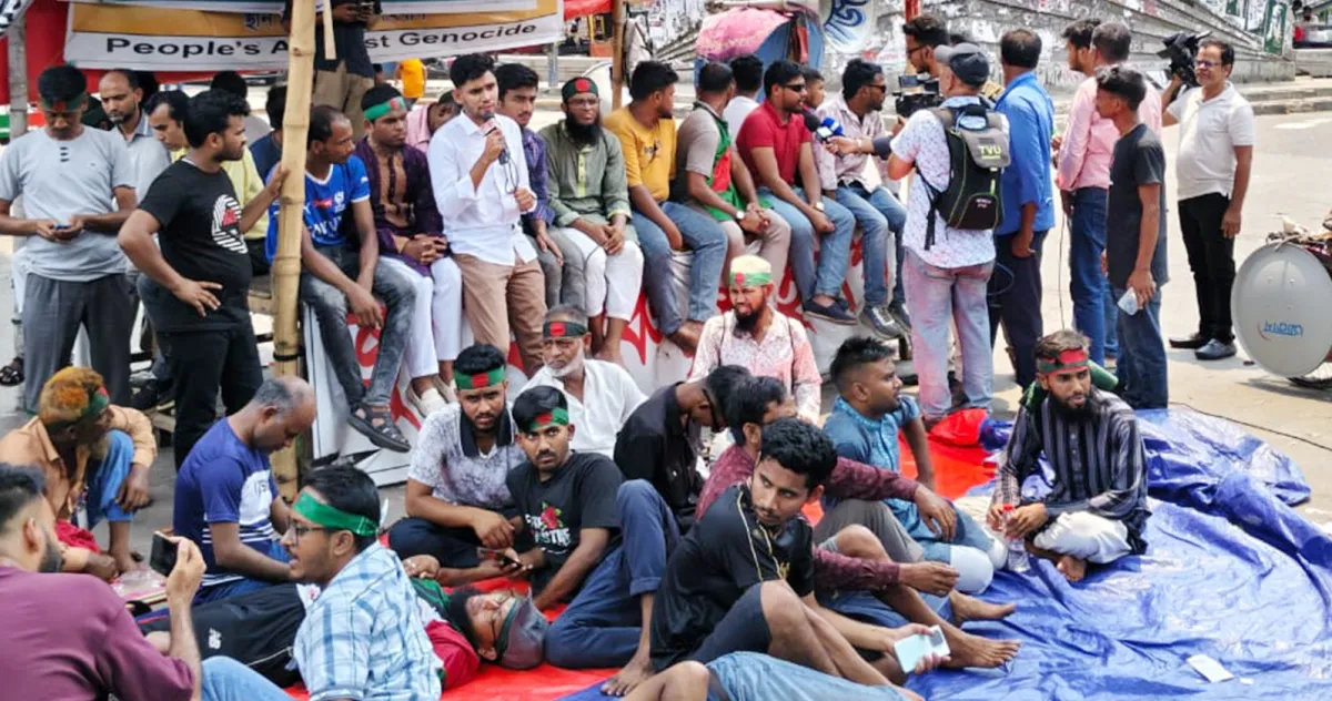 Wounded july warriors take up position in shahbagh