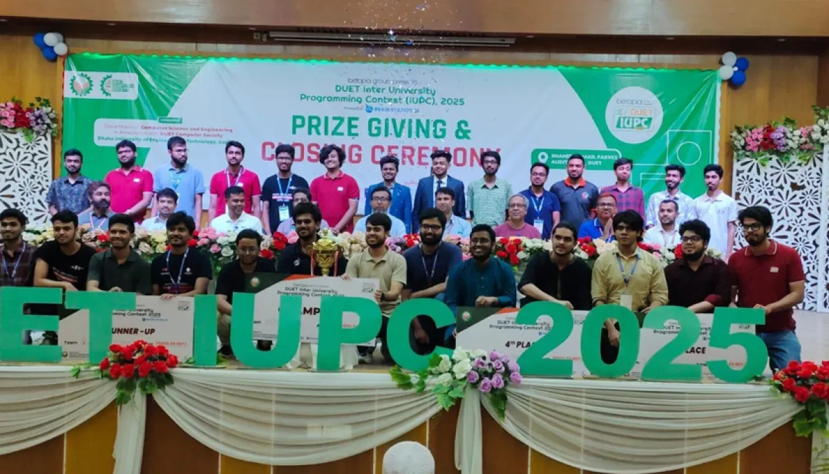 Two teams from brac and buet win duet programming contest
