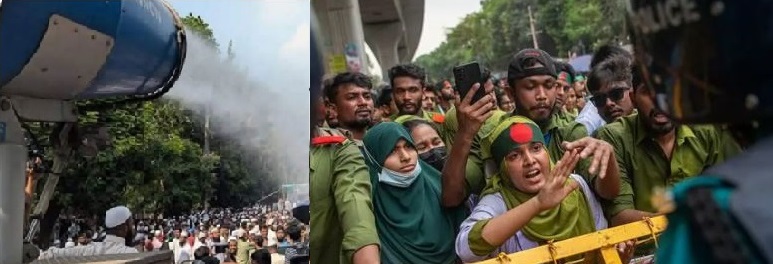 কারো উপর লাঠি চার্জ কারো উপর স্প্রে কেন সরকারের? বিবিসি’র প্রতিবেদন | বিবিধ নিউজ 
