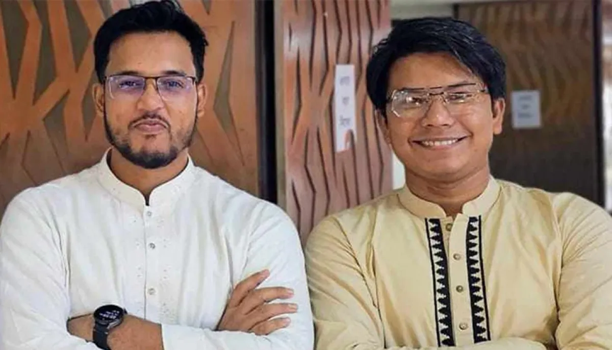 জাতীয় যুবশক্তির কেন্দ্রীয় আহ্বায়ক কমিটির আহ্বায়ক অ্যাডভোকেট মো. তারিকুল ইসলাম ও সদস্যসচিব ডা. জাহেদুল ইসলাম