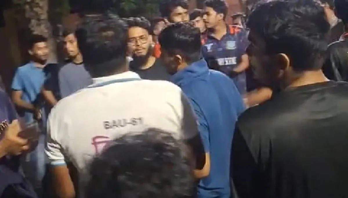 Attempted stabbing of student at bangladesh agricultural university