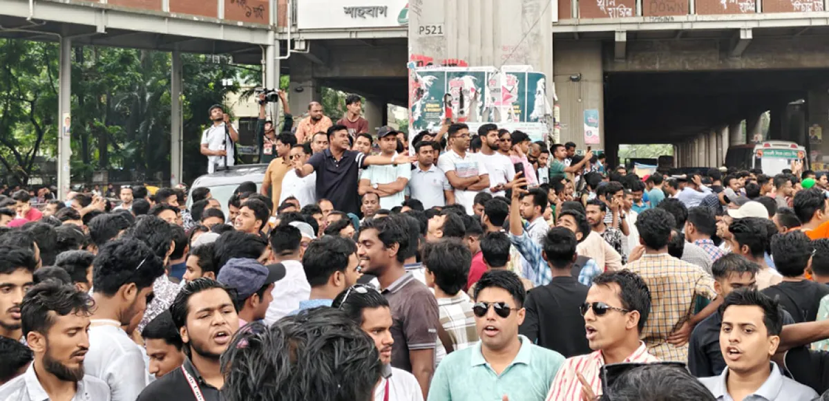 Samya murder chhatra dal blocks shahbagh demands justice