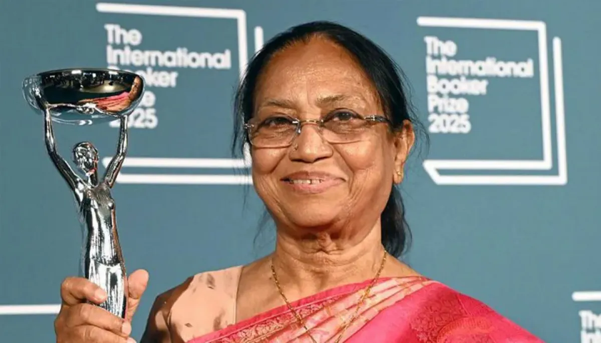 Indias banu mushtaq makes history by winning the international booker prize