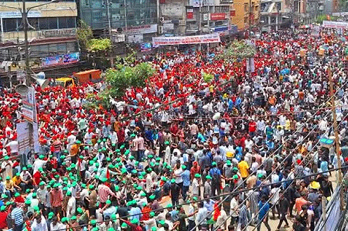 Thousands gather at nayapaltan for youth rally of 3 bnp bodies
