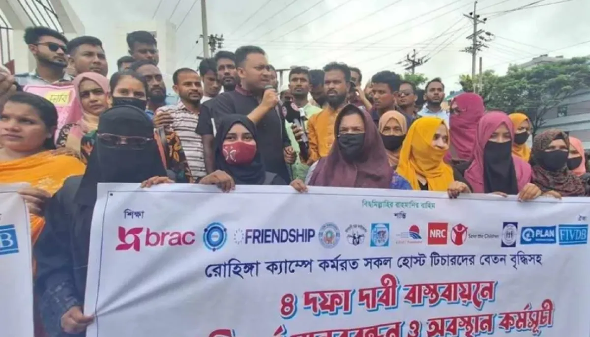 1250 rohingya camp teachers laid off due to financial crisis