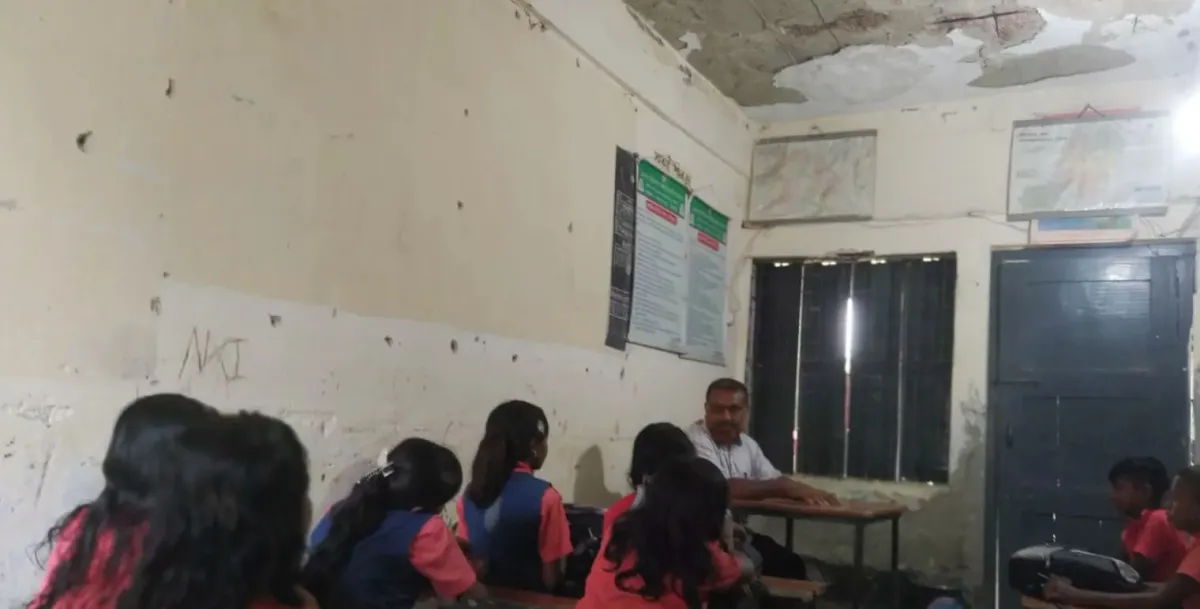 Clouds cast a shadow over learning at a primary school in jhenaidah