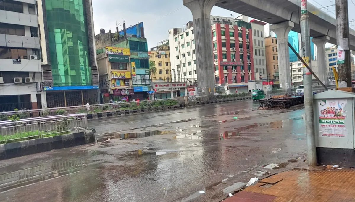Rain brings relief to dhaka on eid