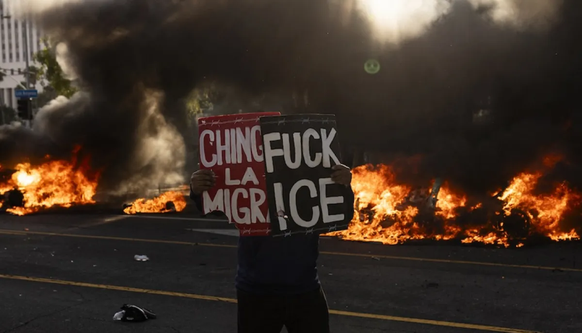 Demonstrators run amok in us city los angeles