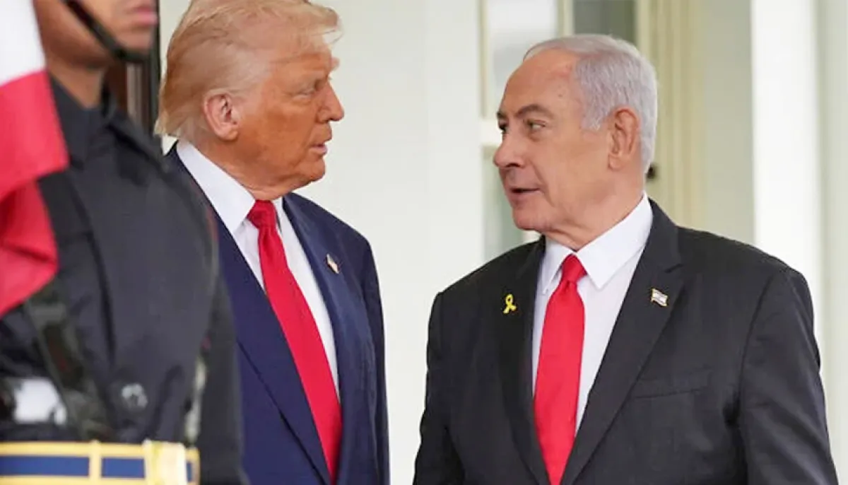 Heated exchange of words with netanyahu