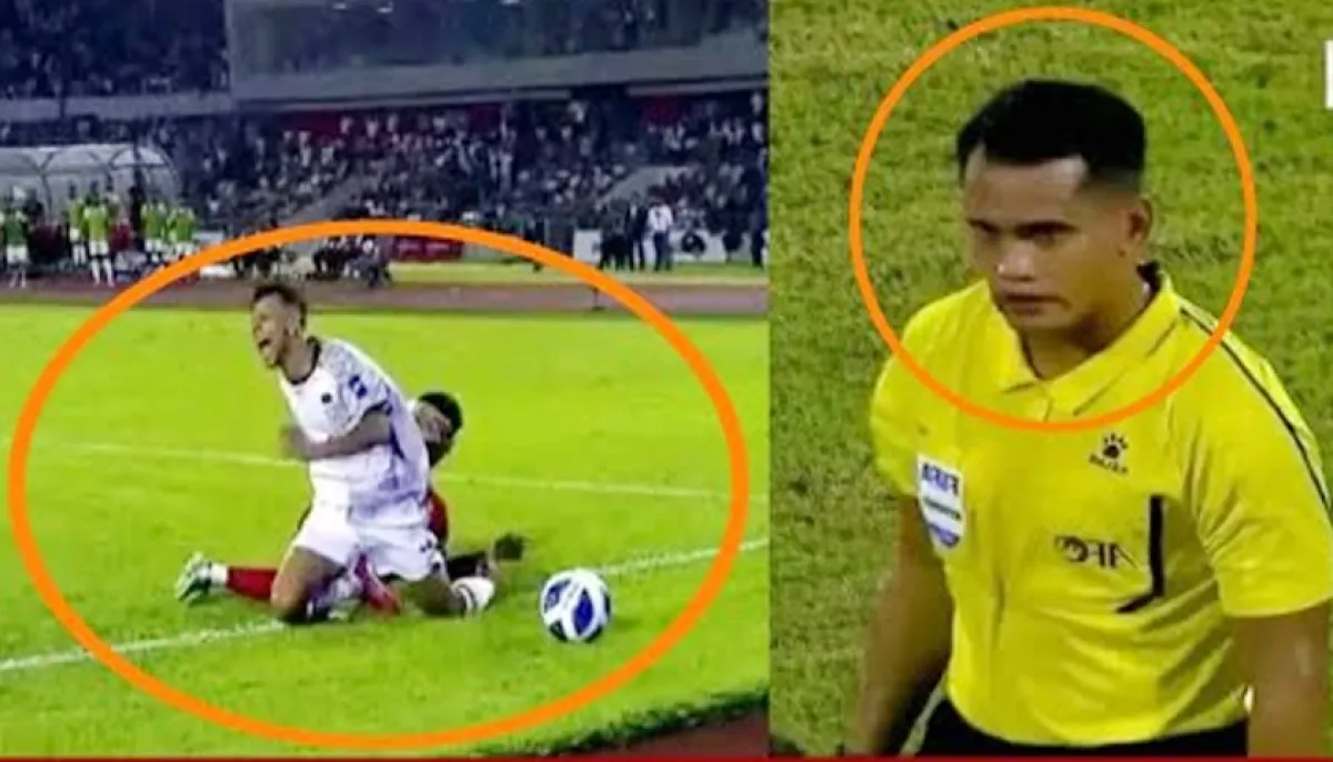 Referee and his wife facebook locked after not awarding penalty to bangladesh