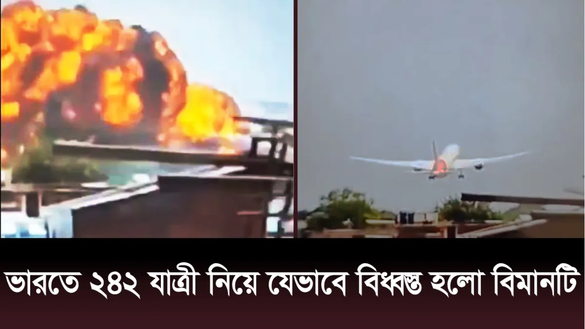 How the plane crashed in india with 242 passengers on board