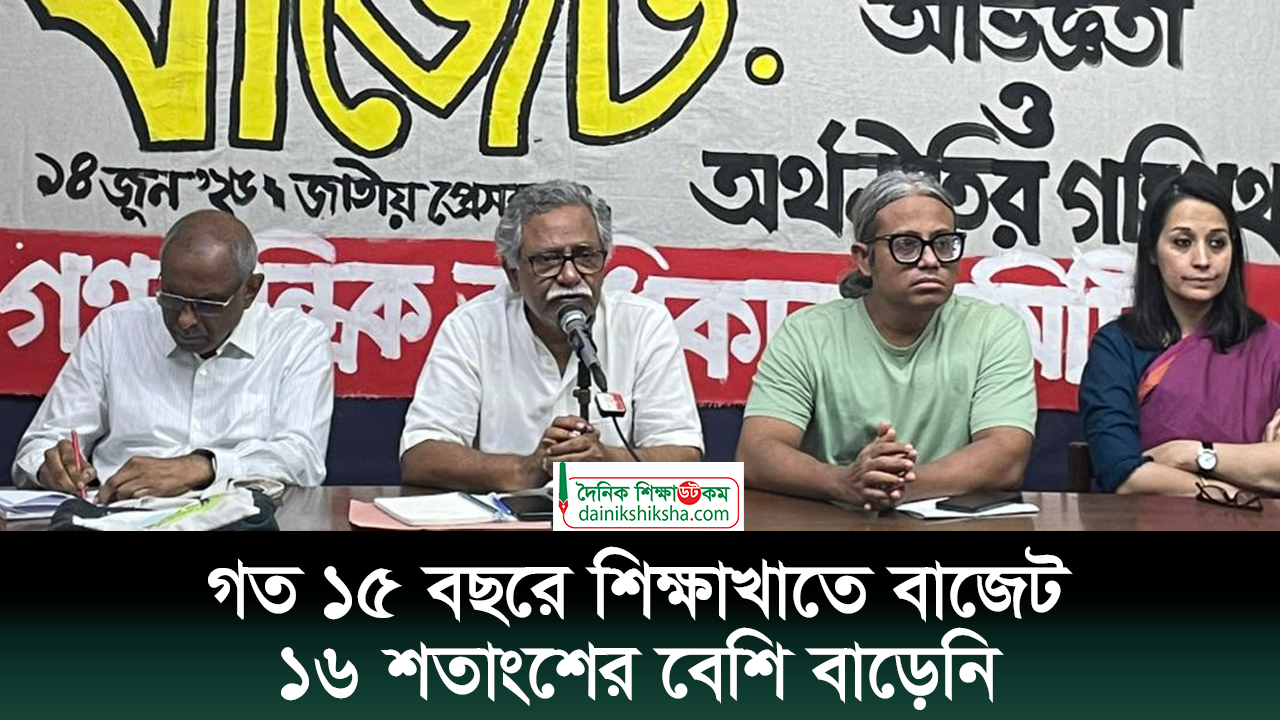গত ১৫ বছরে শিক্ষাখাতে বাজেট ১৬ শতাংশের বেশি বাড়েনি | ভিডিও অ্যালবাম নিউজ 