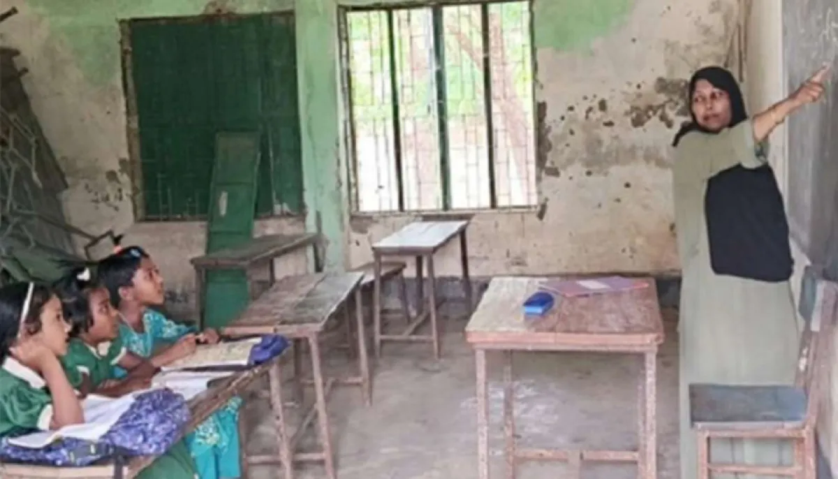 Primary school teaching in risky buildings