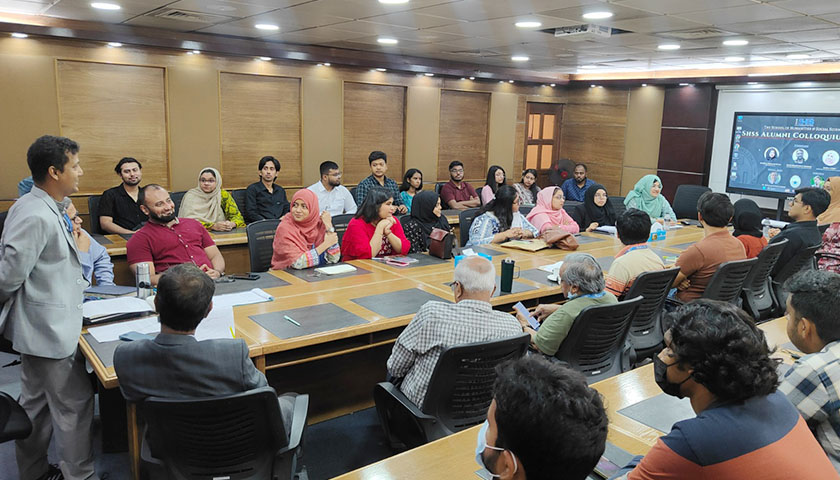 এনএসইউ এসএইচএসএস অ্যালামনাই কলোকুইয়াম সিরিজের দ্বিতীয় সেশন | বিশ্ববিদ্যালয় নিউজ 