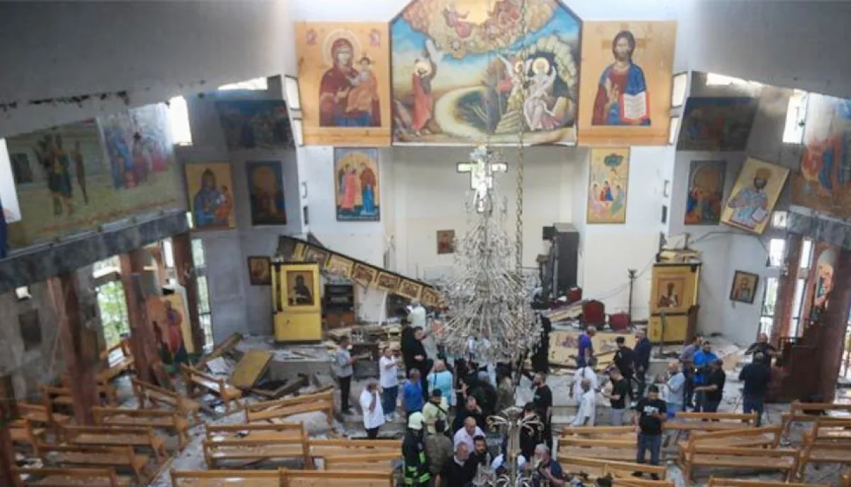 Suicide bombing at church in damascus