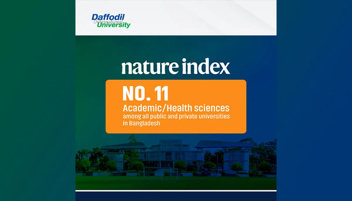 Daffodil international university recognized in global nature index ranking