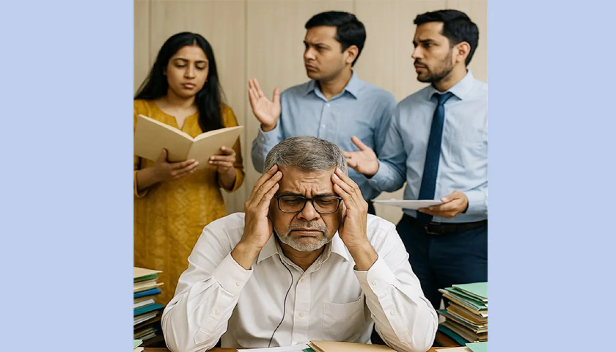 Helpless director general at the department of education