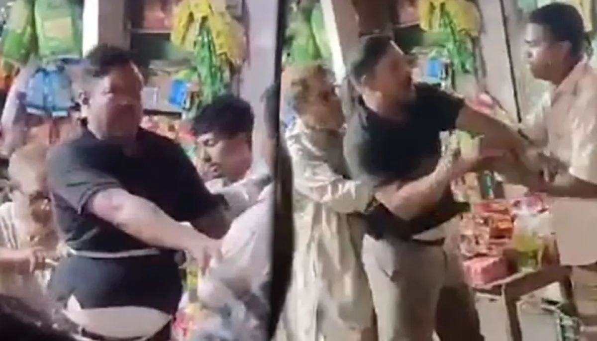 Headmaster tied to a pole and beaten