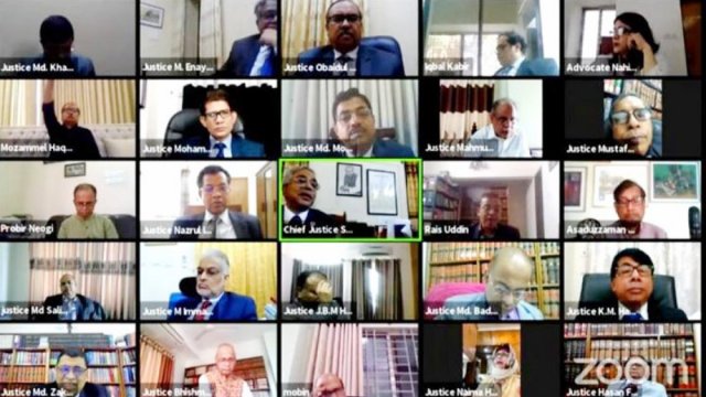 দুই বিচারপতির বইয়ের মোড়ক উন্মোচন | বিবিধ নিউজ 