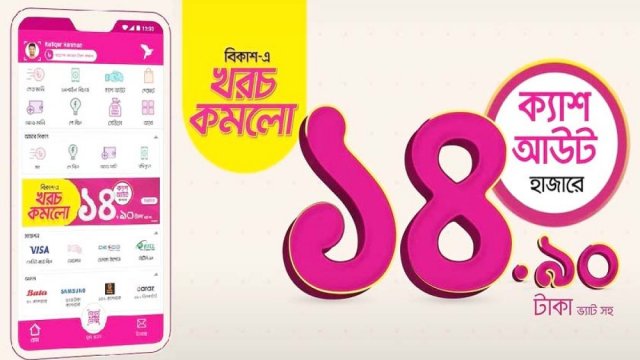 ক্যাশ আউট খরচ কমাল বিকাশ | কর্পোরেট সংবাদ নিউজ 