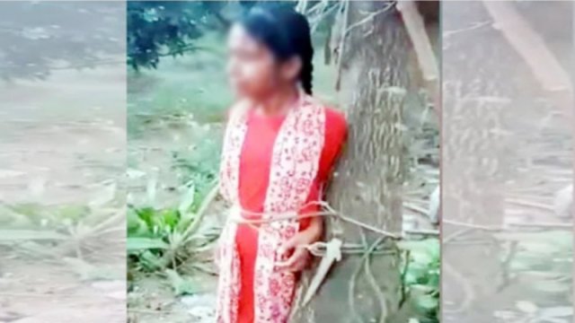 দুইশ’ টাকা চুরির অপবাদে ছাত্রীকে গাছে বেঁধে নির্যাতন | বিবিধ নিউজ 
