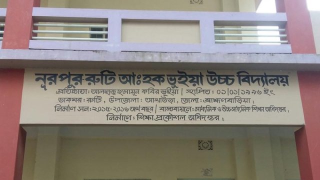 নূরপুর রুটি আব্দুল হক ভূঞা উচ্চ বিদ্যালয়ে নিয়োগ বিজ্ঞপ্তি | স্কুল নিউজ 